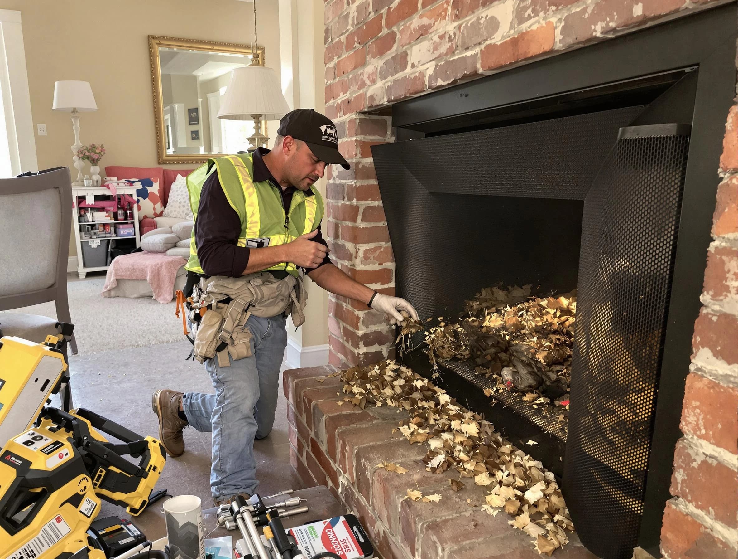 Safe screening installation by Englewood Chimney Sweep in Englewood, NJ