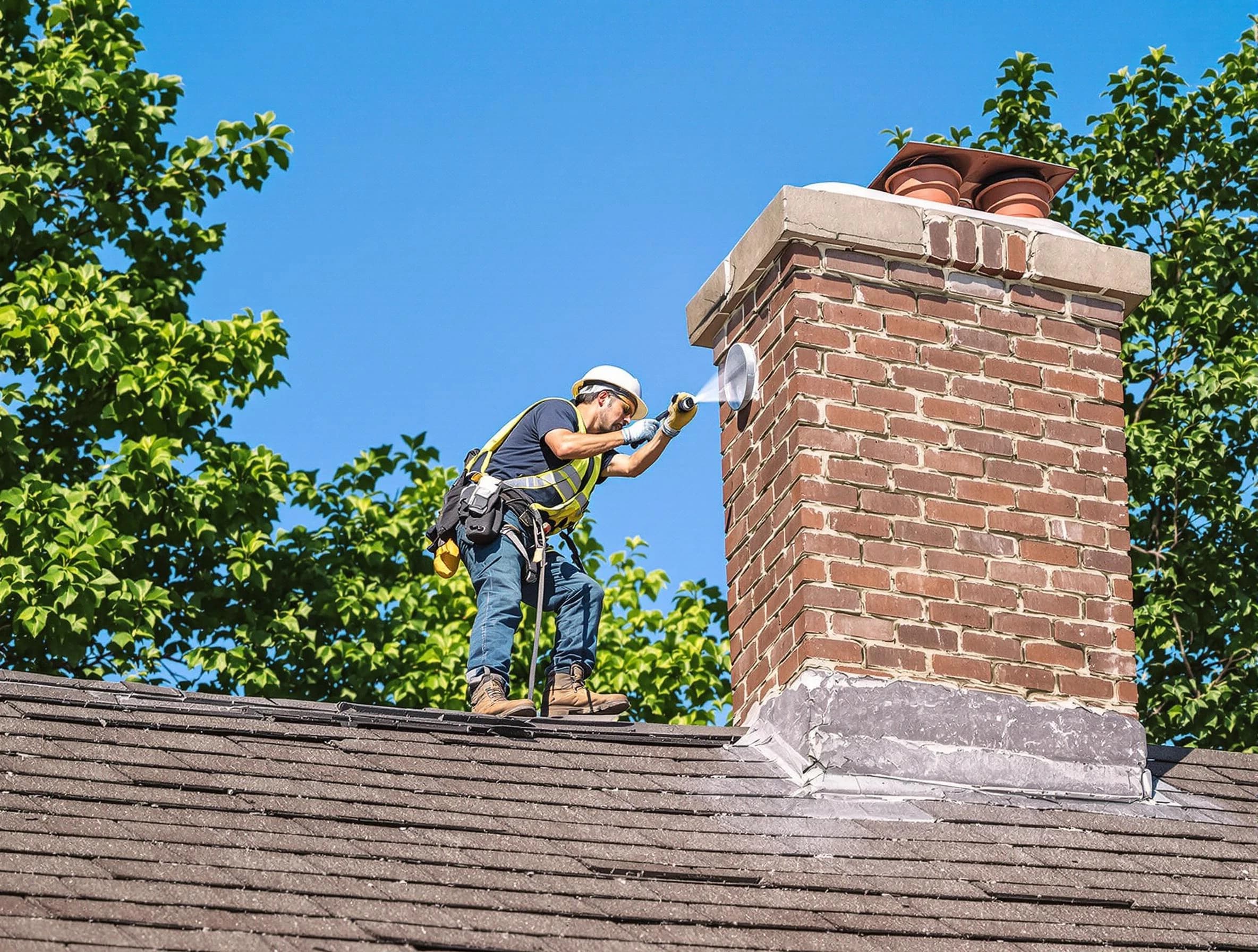 Englewood Chimney Sweep performing an inspection with advanced tools in Englewood, NJ