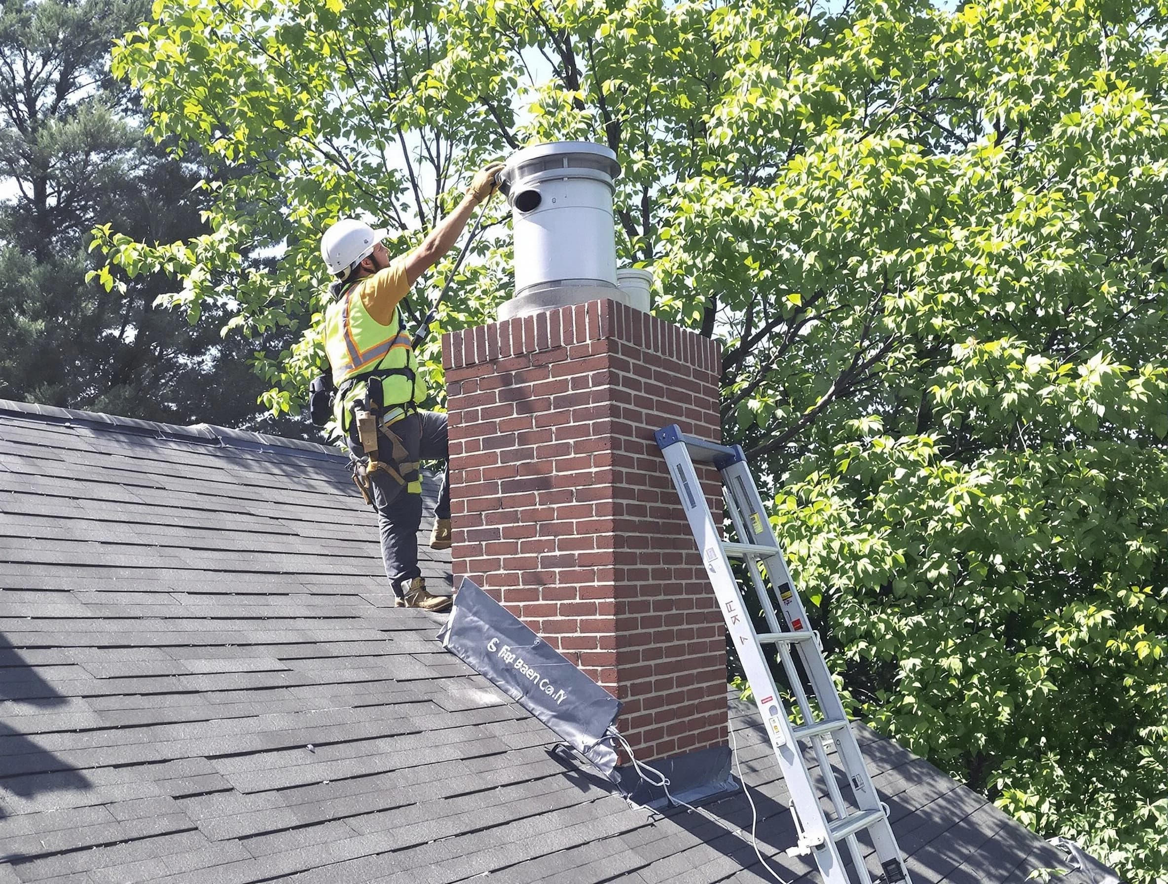 Chimney liner inspection by Englewood Chimney Sweep in Englewood, NJ