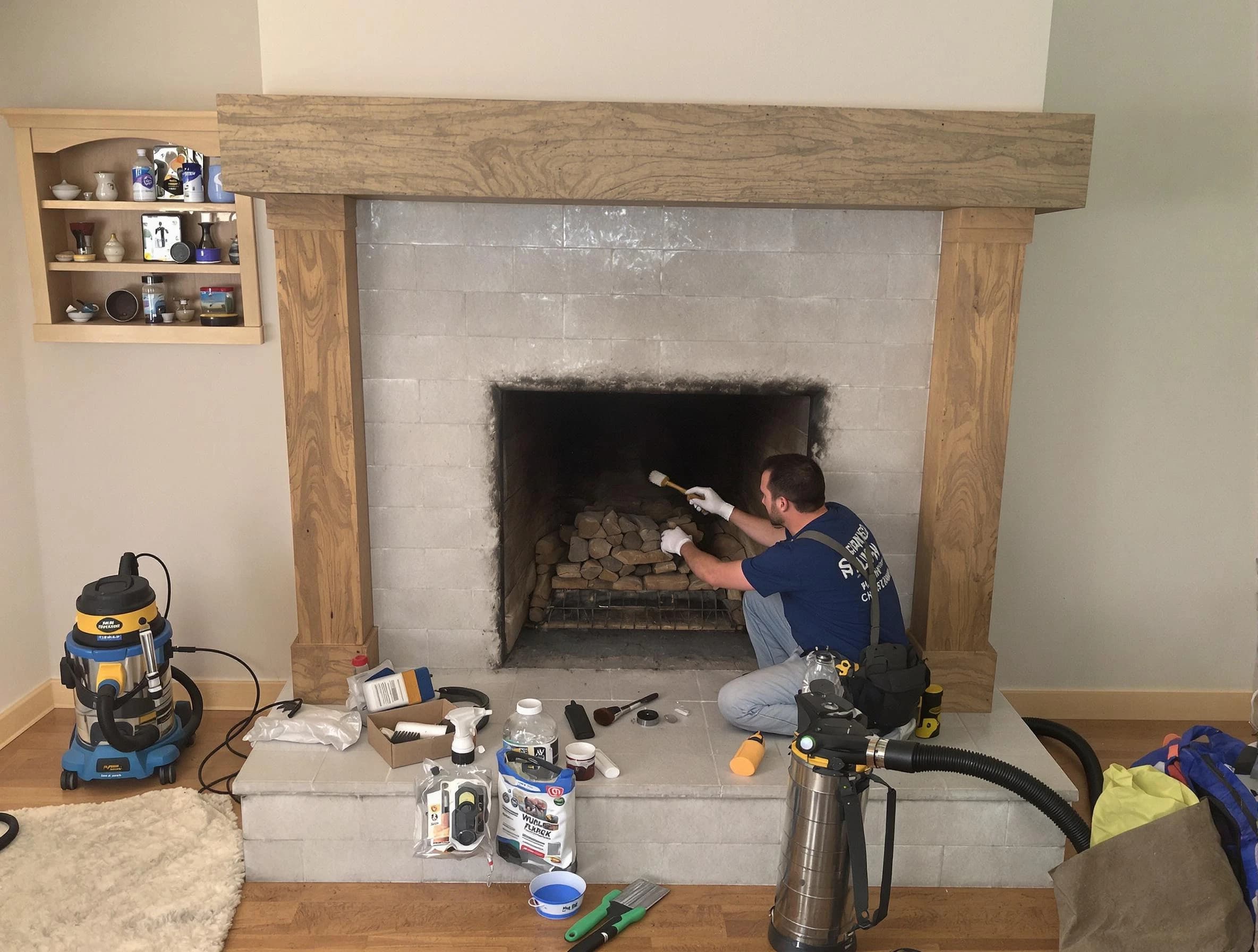 Detailed creosote removal process by Englewood Chimney Sweep in Englewood, NJ
