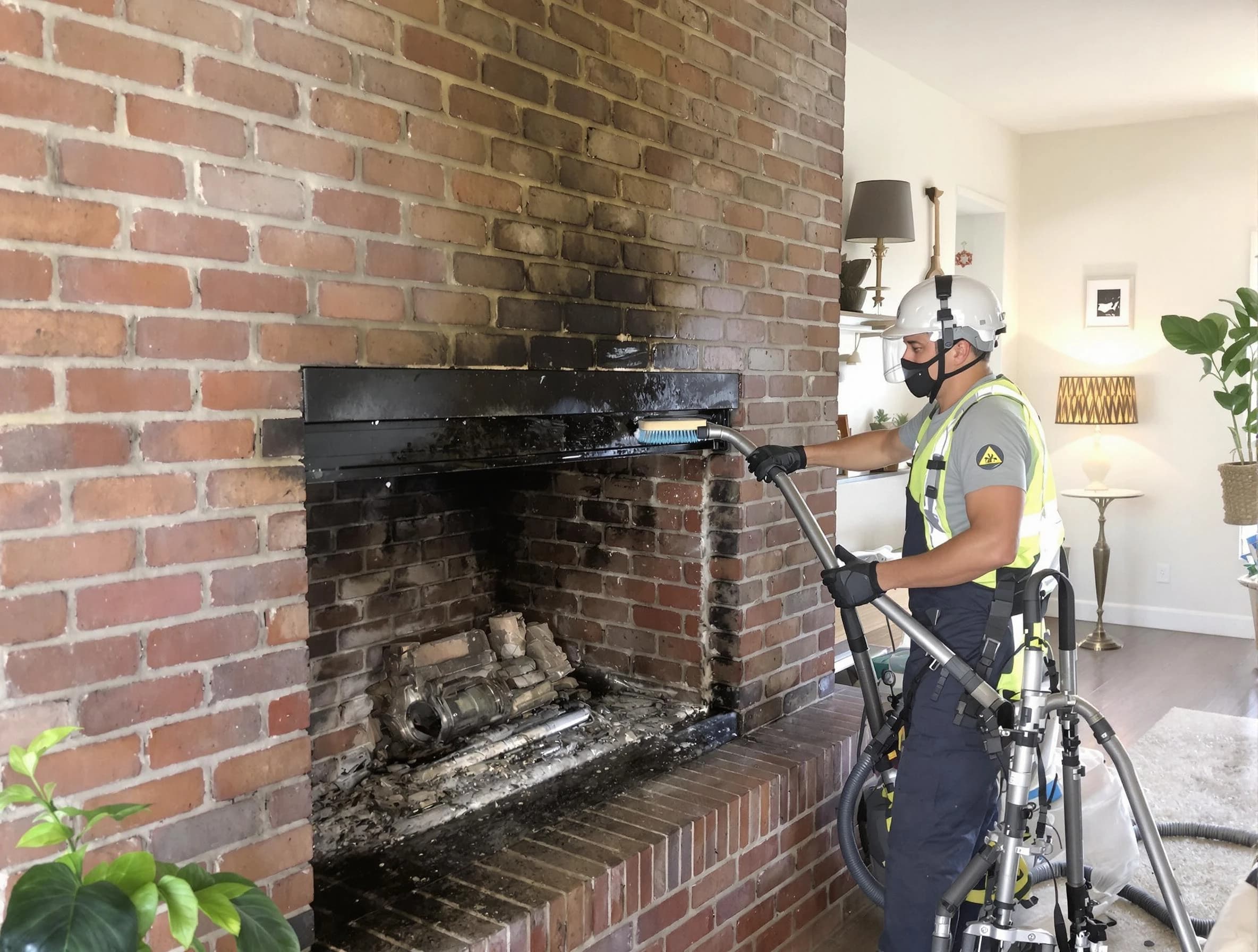 Englewood Chimney Sweep providing fireplace cleaning services in Englewood, NJ