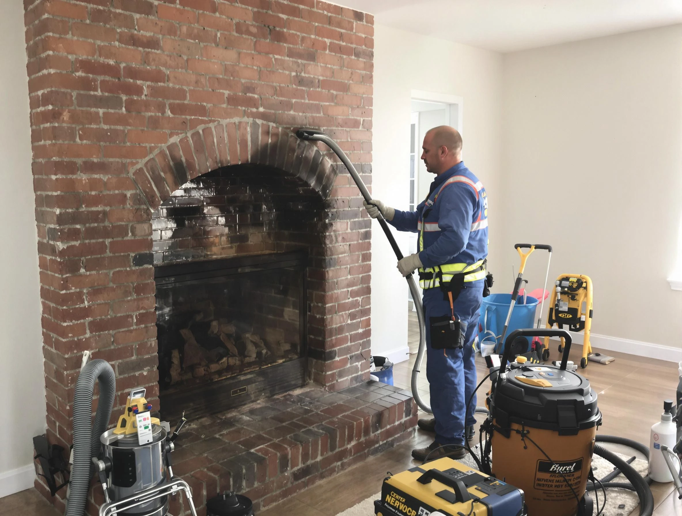 Englewood Chimney Sweep expert performing detailed chimney sweep in Englewood, NJ