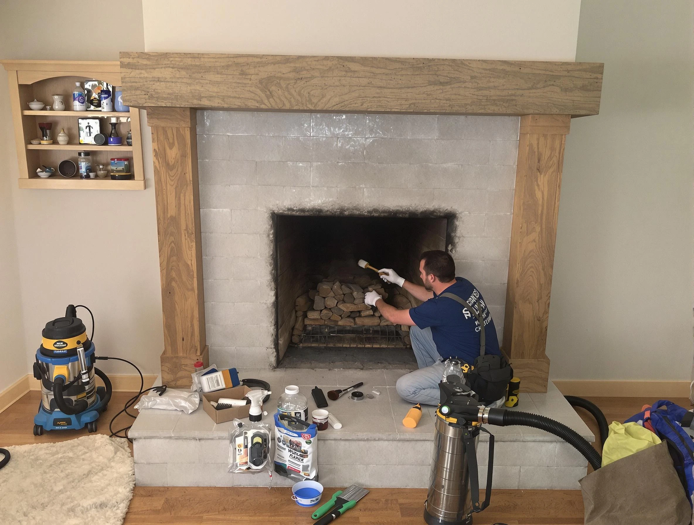 Detailed creosote removal process by Englewood Chimney Sweep in Englewood, NJ